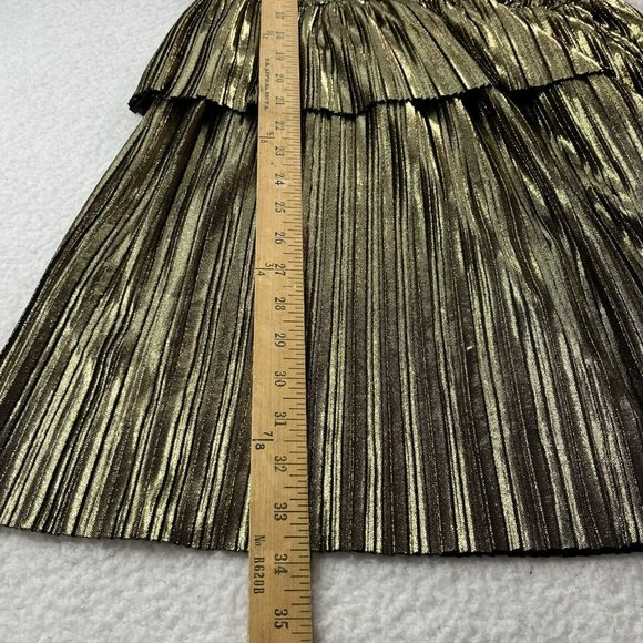 Moon River Women's Size Medium Gold Stretch Cocktail Party Dress $140 - Picture 6 of 7